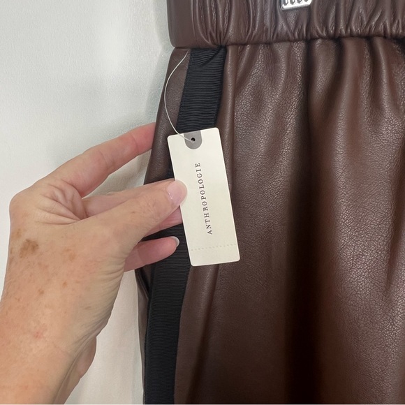 New Anthro Maeve Faux Leather Pants - Picture 6 of 9